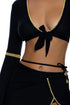 Luli Fama Luli Chic Bell Sleeve Crop Top